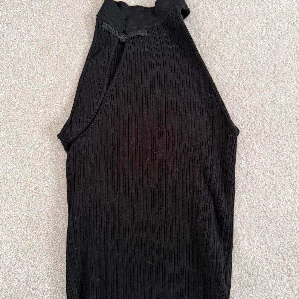 Elegant Black Halter Top